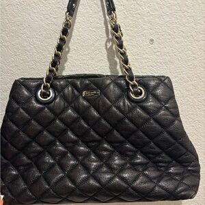 Kate Spade Black Quilted Shoulder Bag